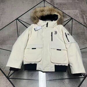 MLB Boston Red Sox style white down jacket, size M.